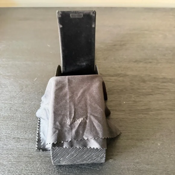 Prada Women’s Black Rectangular Sunglasses - Picture 3 of 11